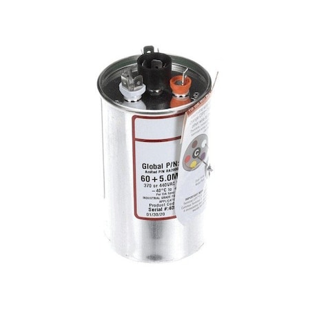 Trane CAPACITOR, 60/5MFD 370/440V RND USA2220B