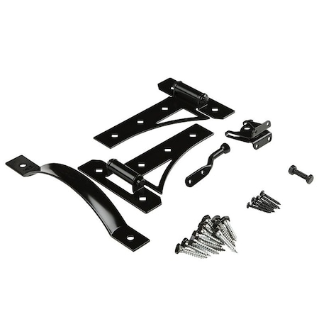 National Hardware Cottage Gate Suite Kit, Black, 1-Piece N109-314