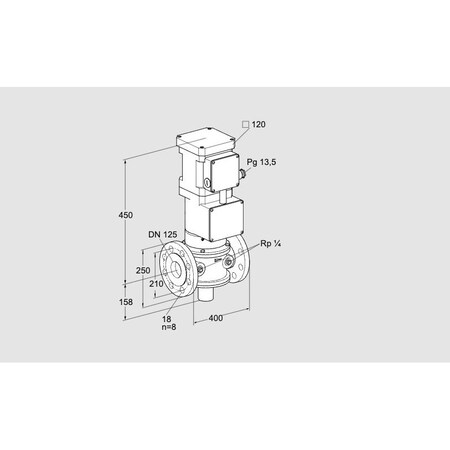 Honeywell Kromschroder VLV, MTR, GAS, VK 125F06YA93F KS85311094