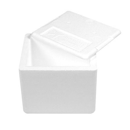 Polar Tech Industries Insulated Shipping Container, 10 in Inside L x 4 1/4 in Inside W x 4 1/4 in Inside H, 3 PK ON17F