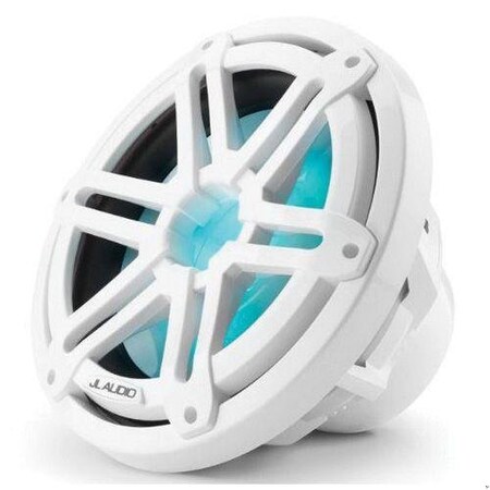 Jl Audio 10in Marine Subwoofer, Infinite Baffle, Gloss White Sport Grille, RGB LED, 93531, 010-03265-00 93531/010-03265-00