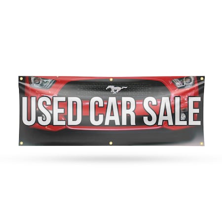 Signmission Used Car Sale, 24 Inch x 72 Inch, Vinyl Banner B-72-30901