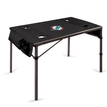 Picnic Time Family Of Brands NFL Miami Dolphins - Travel Table Portable Folding Table 799-00-179-174-2