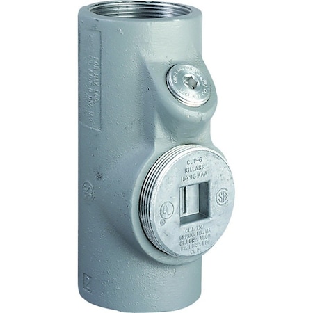 Hubbell Killark RMC Sealing, 3/4 in, Threaded, Aluminum, Painted, Gray ENY-2