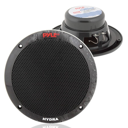 Pyle Pyle 6.5 Inch Dual Marine Speakers - 2 Way Waterproof Audio System, 400W, Polypropylene Cone PLMR605B