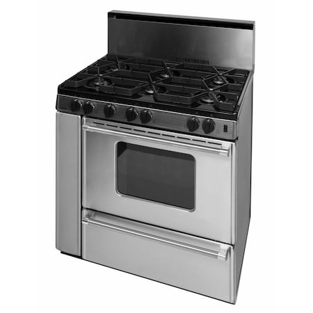 Premier Gas Range, 6 Sealed Burners, 36 inW x 46 inH x 26 inD, 3.9 cu. ft. Oven, Stainless Steel 805771