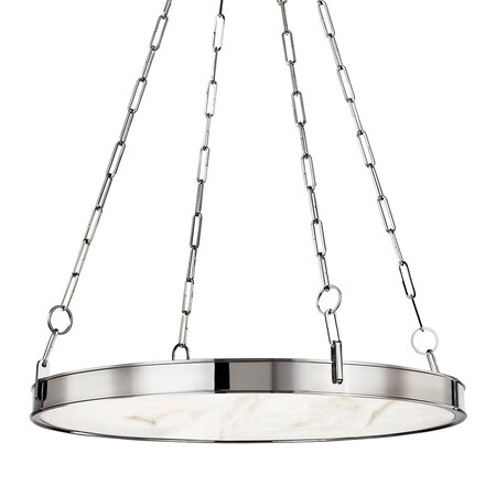 Hudson Valley Lighting Kirby 1 Light Chandelier 30 In. Polished Nickel 7230-PN