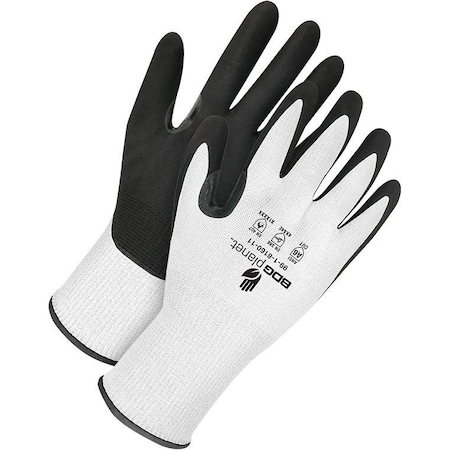 Bdg Cut-Resistant Coated Gloves, Cut Level A6 , Foam NBR , Textured , 2XS 1 PR 99-1-8160-5