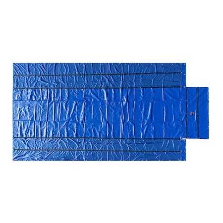 Mytee Products Blue Airbag/Parachute Ultra Light Lumber Tarp 16 ft x 27 ft (4 ft Drop) - 14 Oz Vinyl LT4FT-AB-BLUE