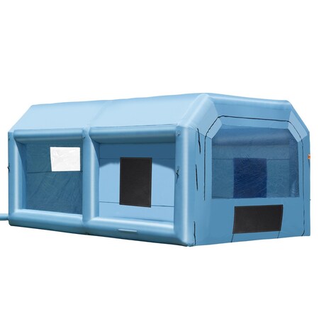 Vevor Inflatable Paint Booth 21x13.5x9.8ft Inflatable Spray Booth 1100W Blower GZYJXKF06