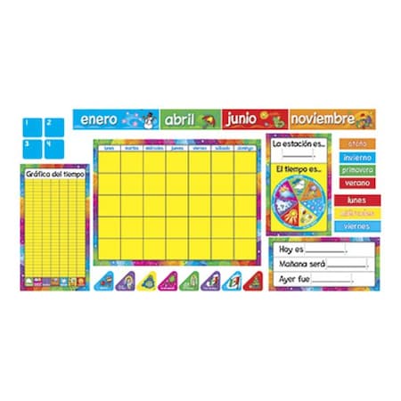 Trend Enterprises Calendario Anual (Spanish) Bulletin Board Set, PK2 T8097
