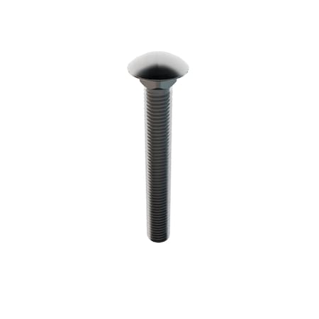 Zoro Select Carriage Bolt, Square Neck, 5/8"-11, 5 in L, Stainless Steel, 18-8, Not Applicable, 10 PK 31-CB-62C-500
