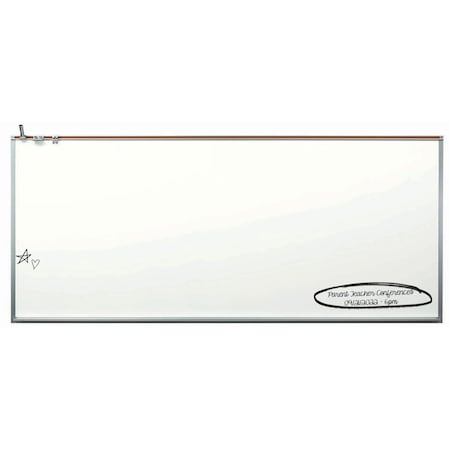 Aarco Glare-free Porcelain Projection Board for use w/ Short Throw Projectors 4'x10' 120Z-410M/120A-410Z