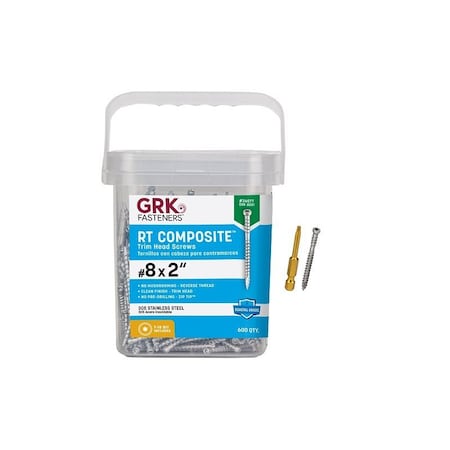 Grk TRIM SCREWS #8 X 2 in.L 36077
