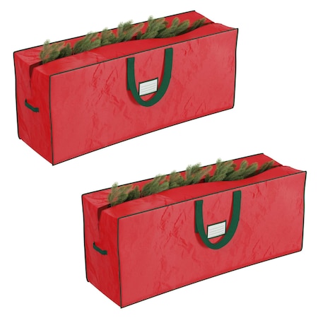 Elf Stor Christmas Tree Storage Bag w/ Handles Fits 7.5ft Tree Protects Decorations & Inflatables, 2PK 83-DT5524