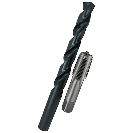 Drill America 1/4" HSS NPS Tap (National Pipe Straight) and 29/64" HSS Drill Bit Kit POUNPS1/4