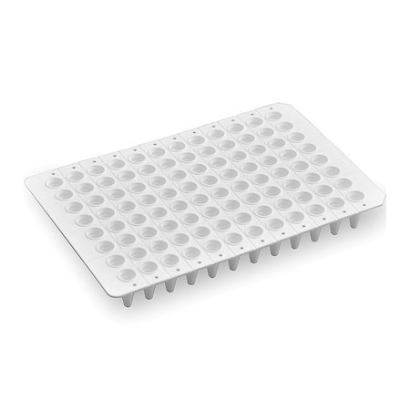 Mtc Bio PCR Well Plate, White, 15.5 mm H, PK50 P9601-NW