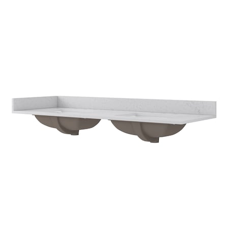 Craft And Main Quartz Vanity Top, 61x22 in QZ61228CVR