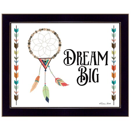 Homeroots Dream Big 1 Black Framed Print Wall Art 415712