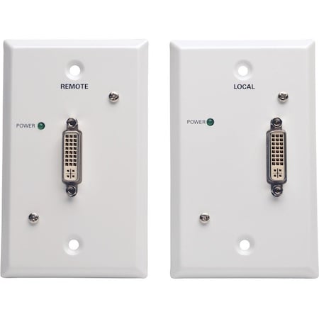 Tripp Lite DVI-Cat5/6 Extender, Up to 100ft, Wall B140-1P1-WP-1