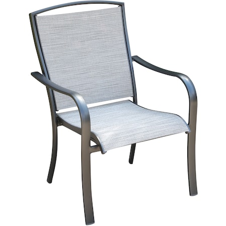 Hanover Foxhill All-Weather Commercial-Grade Aluminum Dining Chair FOXHLDNCHR-1GM