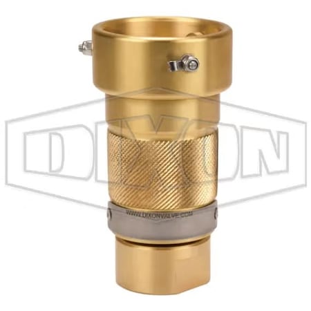 Dixon Mann-Tek by  Mann Tek Dry Disconnect Coupler Hose Unit with FKM FPM Seals, Coupler x FNPT End Styl DDC075BR