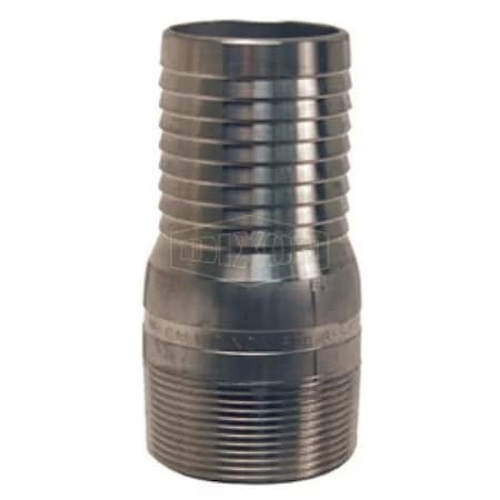 Dixon King Combination Nipple, 1-1/4 in x 3-15/16 in L BSPT, Carbon Steel, Plated, Domestic STC15A