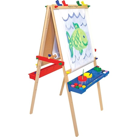 Melissa & Doug Deluxe Wooden Standing Art Easel 1282