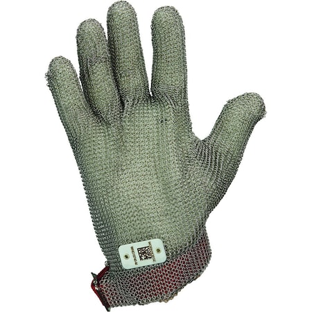 Workhorse Metal Mesh Hand Protection Gloves with Strap Closure, 2-Inch Extended Cuff 1205-XL