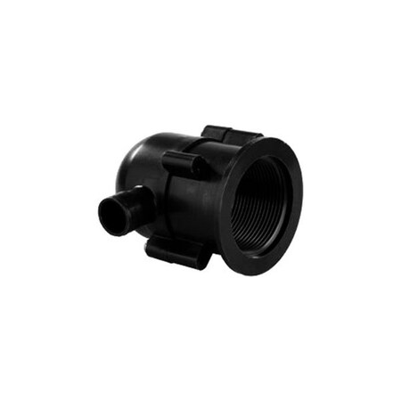 Powerhouse Plastic Exterior Evacuation Drain Trap, Black PO2449893