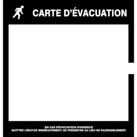 Accuform EMERGENCY EVACUATION SIGNS MAP DTA231 DTA231