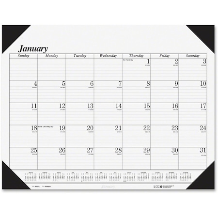 House Of Doolittle Academic Economy Desk Pad, 12 Months, January-December, 3PK 12402