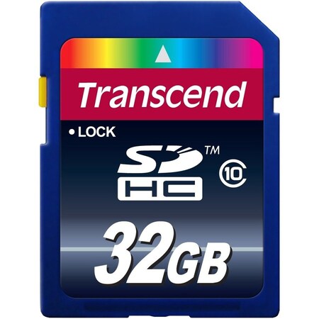Transcend Information Transcend TS32GSDHC10 32 GB Class 10 SDHC - Class 10 - 1 Card TS32GSDHC10