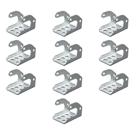 Mytee Products 11/16inx2 1/4inx3 3/4inEasy Off Tarp Stop Body Bracket for Roll Tarp System, 10PK T-STOPBSx10