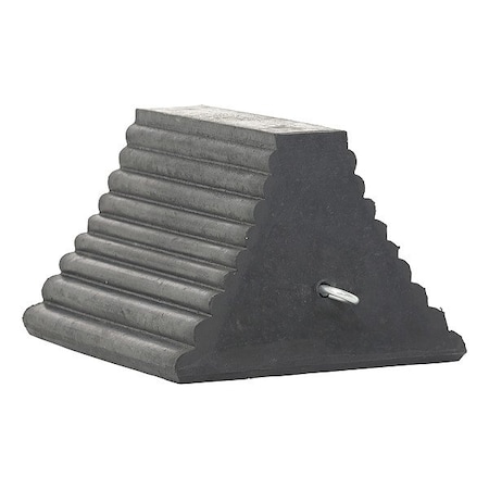 Vestil Molded Rubber Wheel Chock With Eye Bolt RWC-8
