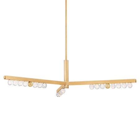 Corbett Lighting Annecy 3 Light Chandelier 50.5 In. Vintage Brass 382-50-VB