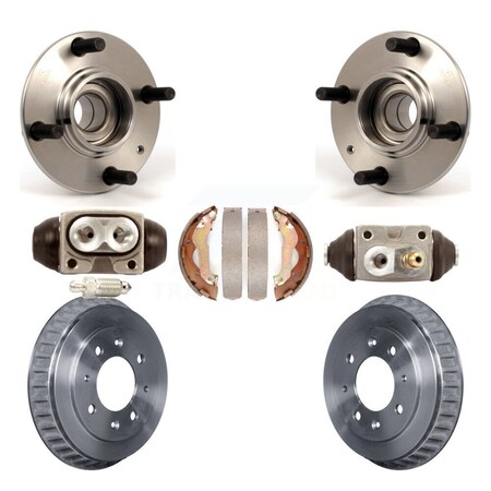 Transit Auto Rear Wheel Cylinders Drum & Shoes Hardware Hub Bearing Kit ...