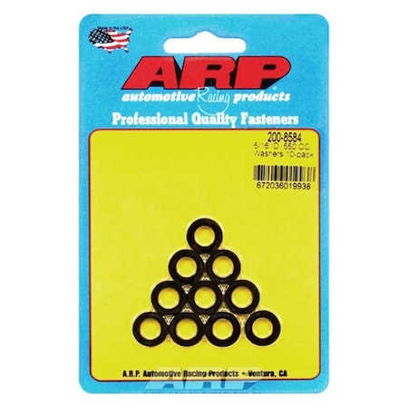 Arp 200-8584 0.31 x 0.55 in. Black Washers, 10PK ARP200-8584