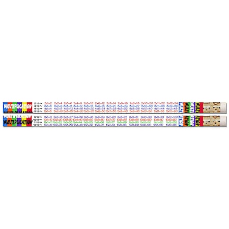 Musgrave Pencil Co Multiplication Tables Motivational Pencils, 144PK MUS2348G