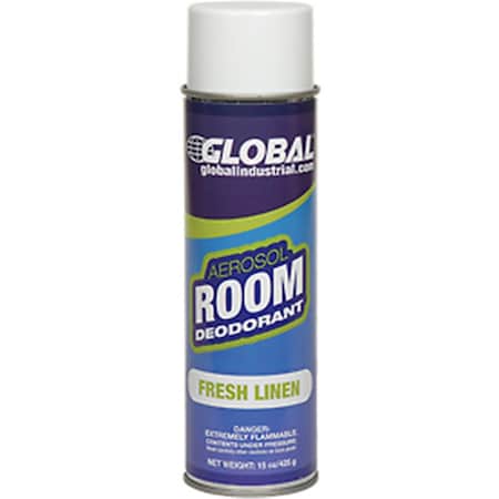 Big D Global Industrial Air Freshener, Fresh Linen 15 oz Can, 12 Per Case 641326