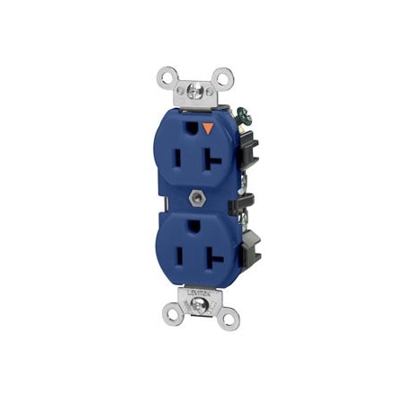 Leviton Industrial Series Heavy Duty Grade Duplex Receptacle, 20 Amp, 125 Volt 5362-BIG