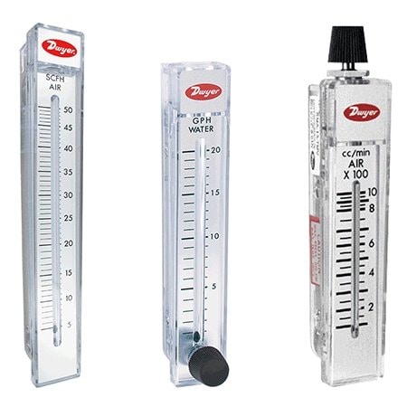 Dwyer Instruments Flowmeter, range 3-30 SCFM air. RMC-123-SSV