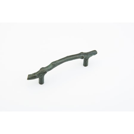 Schaub 4in Center to Center Mountain Twig Cabinet Pull Verde Imperiale Finish 783-VI