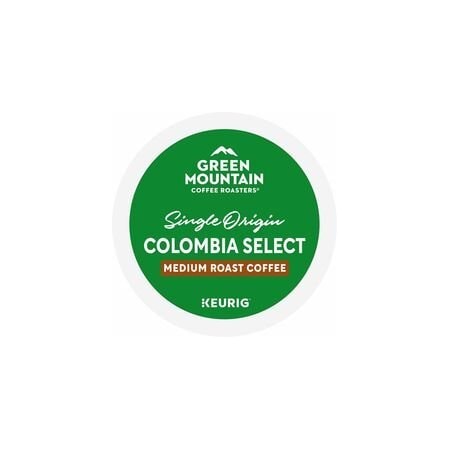 Green Mountain Coffee Roasters K-Cup Colombia Select Coffee - Compatible with Keurig Brewer - Regular - Medium - K-Cup - 24 /, 24PK 5000330056