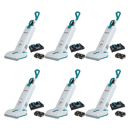 Makita Lxt Bl 12" Upright Vacuum Kit, 36V XCV19PG-6