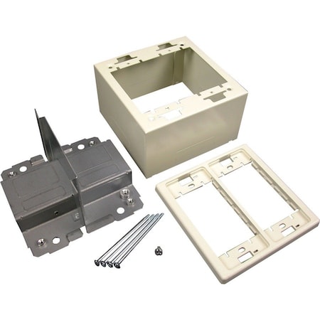 Legrand Device Box, Gang Box Type, 2 Gangs, Steel V2444D-2A