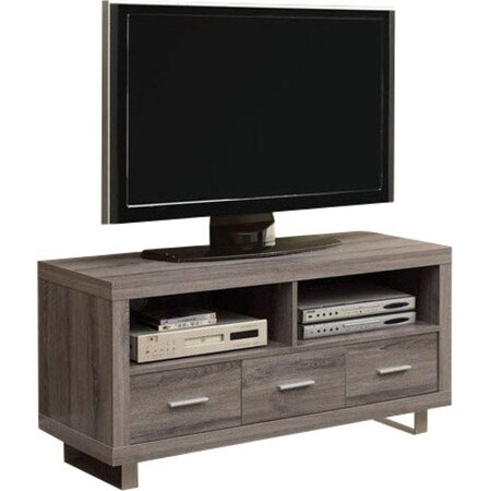 Monarch Specialties Tv Stand, 48 Inch, Console, Storage Cabinet, Living Room, Bedroom, Laminate, Brown I 3250