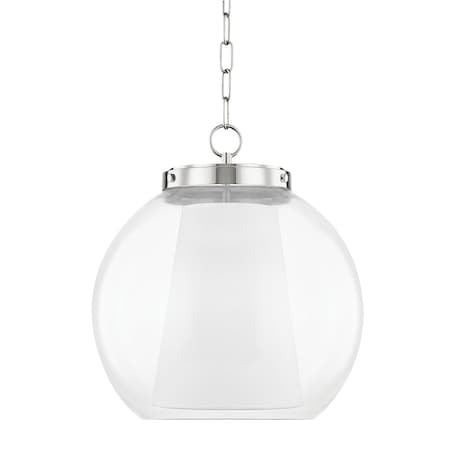 Mitzi Sasha 1 Light Pendant 14 In. Polished Nickel H457701L-PN