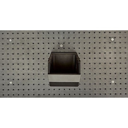 Cambro Bin with Holder, 60 in L, 56 in H, Silver EWSACC5000