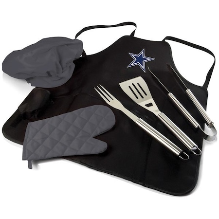 Picnic Time Family Of Brands NFL Dallas Cowboys - BBQ Apron Tote Pro Grill Set 635-88-179-094-2